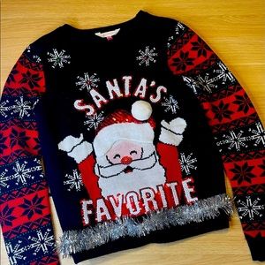 Santa’s Favorite Christmas Sweater size M (7-9)